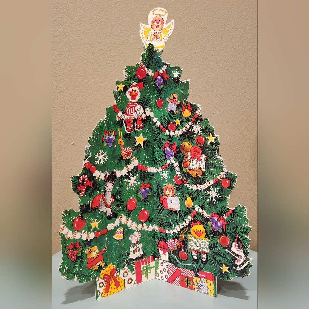 Vintage Suzy's Zoo Christmas Tree Advent Calender 1985